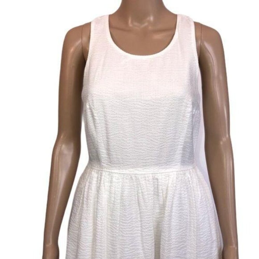 J.Crew white sleeveless dress size Four
